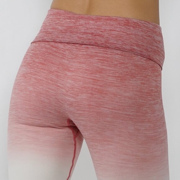 NWT Seamless High Waist Yoga Dry-Fit Ombre compression Leggings Tummy support - Picture 4 of 8